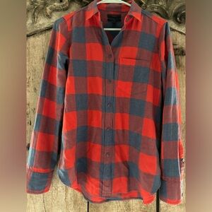 JCrew red and blue plaid bottom down. Size 00.